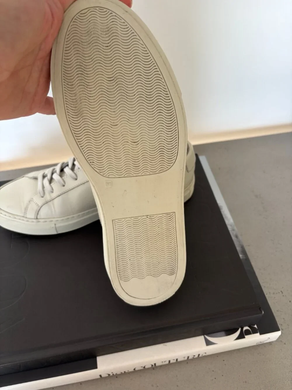 Woman by Common Projects Original Achilles Low — Off-White Leather, Size 37 EUC